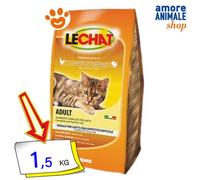 Lechat Chat Adulte Poulet Et Dinde Nourriture Sèche Pour Chats 1,5 Kg