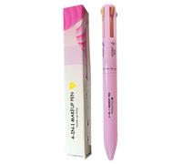 Lèche, crayon de maquillage multifonctionnel de 4 sur 1 stylo de l'eyeliner, de crayon à lèvres, de crayon à sourcils et de surligneur, facile à appliquer ＆ accessoires de maquillage compacts pour le