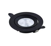 Lèche-mur professionnel encastré Ultra-mince moderne noir rond en aluminium panneau de plafond lumineux intégré LED encastré Downlight magasin de vêtements commerciaux centre commercial étude bureau