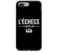 L'Échec C'est la Vie échiquier Joueur d'Échecs Chess Drôle Coque pour iPhone 7 Plus/8 Plus