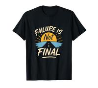 L'échec n'est pas final Motivational Sunrise Road Design T-Shirt