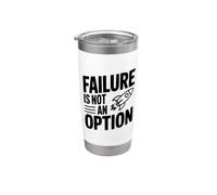 L'échec n'est pas une option Citation de motivation Gobelet isotherme en acier inoxydable double paroi