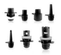 Lechengjia 7 Morceaux Adaptateur de Pompe pour Bateau Pneumatique/Sup Et Kite/Boston, pour Pompe à Air Conventionnelle Adaptateur de Valve d'air