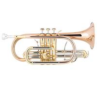 Lechgold CR-18L Cornet Sib - Soudure et pavillon en laiton doré - Pistons en acier inoxydable - avec étui léger - laqué