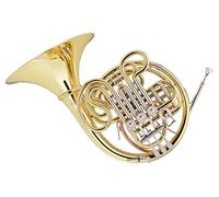 Lechgold DH-18AL Cor Double - cor laqué en F/Bb - 4 pistons avec articulations Minibal - pavillon en laiton doré - avec étui léger