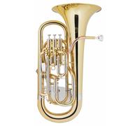 Lechgold Euphonium Sib en Laiton Laque 3+1 Pistons Set Etui Trolley & Embouchure