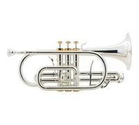 Cornet à Pistons de Trompette Argenté Sib Pavillon en Laiton Doré inc Embouchure