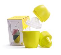 Lechin presse agrume manuel avec un design unique en forme de citron deux modes d'utilisation pour différents fruits (Jaune)