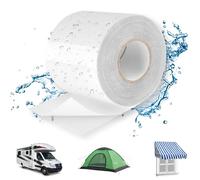 Lechin Ruban Adhésif/ 5,7cm x 10m Scotch etanche eau/Ruban Adhésif Etanche/Ruban etancheite pour Réparer Bache de Camion ou de Serre/Toile de Tente ou Tonnelle/TPU/Transparent