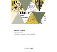 L'écho du Parnasse - B. Furcy - Hachette Bnf - broché - Livre