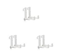 Lechuza - Accroche d'Exterieur - Accessoire pour modèle Balconera - Coloris Blanc - 4,5 x 18 x 19 cm (Lot de 3)