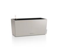 Lechuza Balconera Color 40 Jardinière de Balcon avec système d'irrigation, indicateur de Niveau d'eau et bac à Plantes, Surface Mate, 40 x 19 x 19 cm, 15477, Marron Sable.