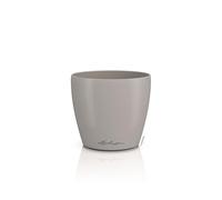 LECHUZA Classico Color 12 Deco 16672 Pot de Table Marron Sable Surface Mate Ø 13 x 12 cm