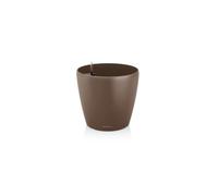 Lechuza Classico Color 43 Kit Complet, Plastique, Muscade, Ø 43 x 40 cm | 1 paquet, D43 H40cm, grande taille, intérieur, extérieur, trou de drainage, plastique de qualité, résistant au gel