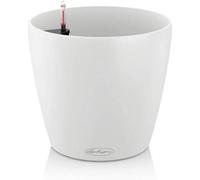 LECHUZA CLASSICO Couleur 28, Weiß, Hochwertiger Kunststoff, Inkl. Bewässerungssy