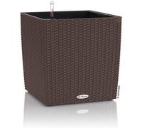 LECHUZA "CUBE Cottage 30" Pflanzgefäß mit Erd-Bewässerungs-System, Weiß, 30 x 30