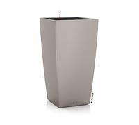 Pot de fleur LECHUZA Cubico Color 40 - kit complet, brun sable
