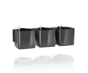 Lechuza Ensemble CUBE Premium Green Wall Home - anthracite brillant