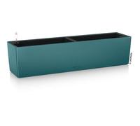 LECHUZA Jardinière - Balconera Color 80 - 79 x 19 x 19 cm - Kit complet - Bleu pétrole - 12 L