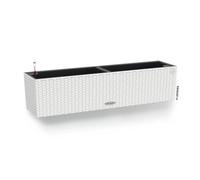 LECHUZA Jardinière - Balconera cottage 80 - 79 x 19 x 19 cm - 12 L - Kit complet - Blanc
