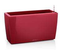 LECHUZA Jardinière - Cararo Premium - 75 x 30 x 42,5 cm - Kit complet - Rouge Scarlet brillant
