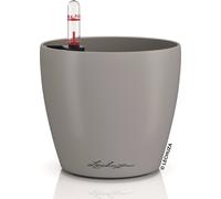 Lechuza Classico Color 12 16692 Pot de Fleurs avec système d'irrigation, indicateur de Niveau d'eau et bac à Plantes, Surface Mate, diamètre 13 x 12 cm, Marron Sable