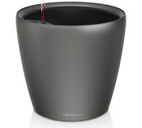 Lechuza - Pot de Fleurs d'Interieur - Premium Classico Ls - Réserve d'Eau Intégrée - Coloris Anthracite - Ø 35 X 33 cm