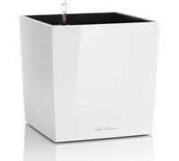 Lechuza - Pot de Fleurs d'Interieur - Premium Cube - Réserve d'Eau Intégrée - Coloris Blanc - 30 x 30 x 30 cm