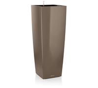 LECHUZA Jardinière Cubico Alto 40 ALL-IN-ONE Taupe brillant 18234