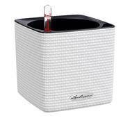 Lechuza Pot de fleurs d'intérieur CUBE Color 14 – kit complet, blanc (14 cm)
