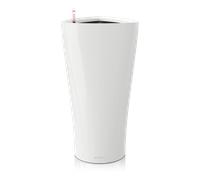 Lechuza - Pot de Fleurs d'Interieur - Premium Delta - Réserve d'Eau Intégrée - Coloris Blanc - 40 x 40 x 75 cm