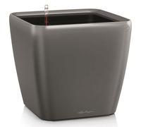 Lechuza - Pot de Fleurs d'Interieur - Premium Quadro Ls - Réserve d'Eau Intégrée - Coloris Anthracite - 35 x 35 x 33 cm