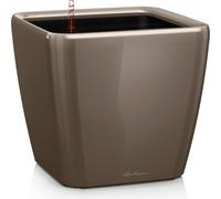 Pot Quadro Premium LS 35 - kit complet, taupe brillant 35 cm
