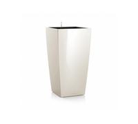 Lechuza Cubico Premium 40 Kit Complet Blanc Brillant, 40 x 40 x 75 cm