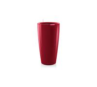 LECHUZA-Pot à réserve d'eau Rondo Rouge scarlet diamètre.40 x H.75 cm