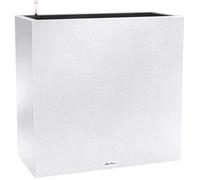 LECHUZA Pot de fleur - Canto Stone 80 Wide - 79 x 37 x 76 cm- Lit complet - Blanc quartz