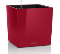 Pot de fleur LECHUZA Cube Premium 40 - kit complet, rouge scarlet brillant