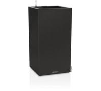 LECHUZA Pot de fleurs - Canto Stone 40 - 40 x 40 x 76 cm - Kit complet - Noir graphite
