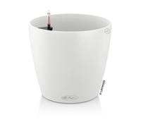 LECHUZA Pot de fleurs Classico Color 43 - All-in-one - Ø 42,0 x 39,5 cm - Kit complet - Blanc - 13230