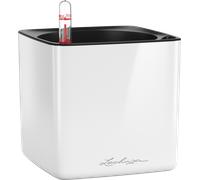 Lechuza Pot de Fleurs CUBE Premium 14 - blanc ultra brillant