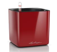 Lechuza Pot de Fleurs CUBE Glossy 16 - rouge scarlet ultra brillant