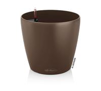Lechuza - Pot de Fleurs d’Extérieur et d'Intérieur - Color Classico - Réserve d'Eau Intégrée - Coloris Muscade - Ø 21 x 20 cm