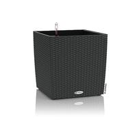 Lechuza Pot de fleurs Cube Cottage 50 – 50 x 50 x 50 cm – Kit complet 61 L – Granit