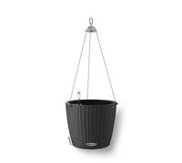 Lechuza - Pot de Fleurs d’Extérieur et d'Intérieur - Cottage Nido - Réserve d'Eau Intégrée - Coloris Granit - Ø 27 x 23 cm, 14