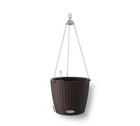 Lechuza - Pot de Fleurs d’Extérieur et d'Intérieur - Cottage Nido - Réserve d'Eau Intégrée - Coloris Moka - Ø 27 x 23 cm