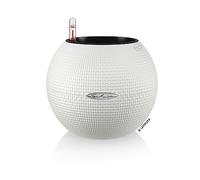 Lechuza - Pot de Fleurs d’Extérieur et d'Interieur - Puro Color - Réserve d'Eau Intégrée - Coloris Blanc - Ø 20 x 16 cm