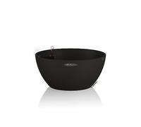 Lechuza - Pot de Fleurs d’Extérieur et d'Intérieur - Stone Cubeto - Réserve d'Eau Intégrée - Coloris Noir Graphite - Ø 40 x 18 cm