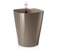 Lechuza Pot de Fleurs DELTINI Premium - taupe brillant