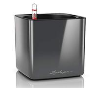 Lechuza Pot de fleurs CUBE Premium 16 – anthracite ultra brillant