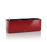 Pot de fleurs - LECHUZA - CUBE Glossy Triple - 40x14x14 cm - Capacité 5 l - Rouge
